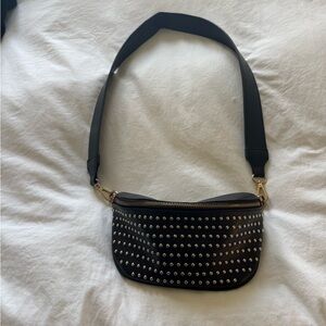 Studded Black Crossbody Bag